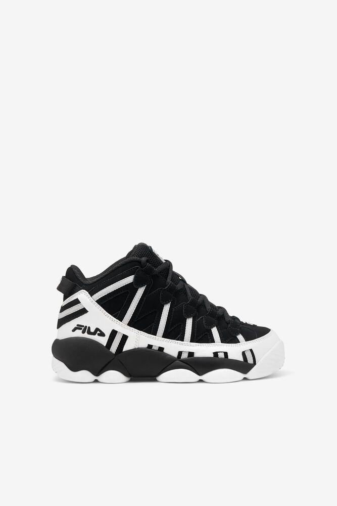 Fila Stackhouse Spaghetti White/Black Sneakers Kids - NZ 32196-SXQD